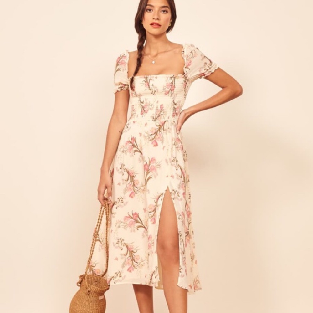 REFORMATION Inka Floral Print Leila Dress